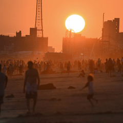 Закат на Brighton Beach