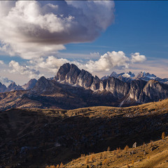 Вид с перевала Passo Giau