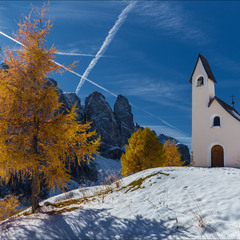Chapel At Passo Gardena