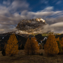 Moonlight in the Dolomites
