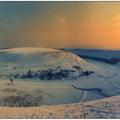 Зимний вечер в северной Молдавии