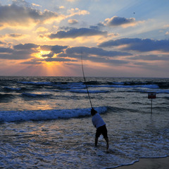 Рыбалка при закате