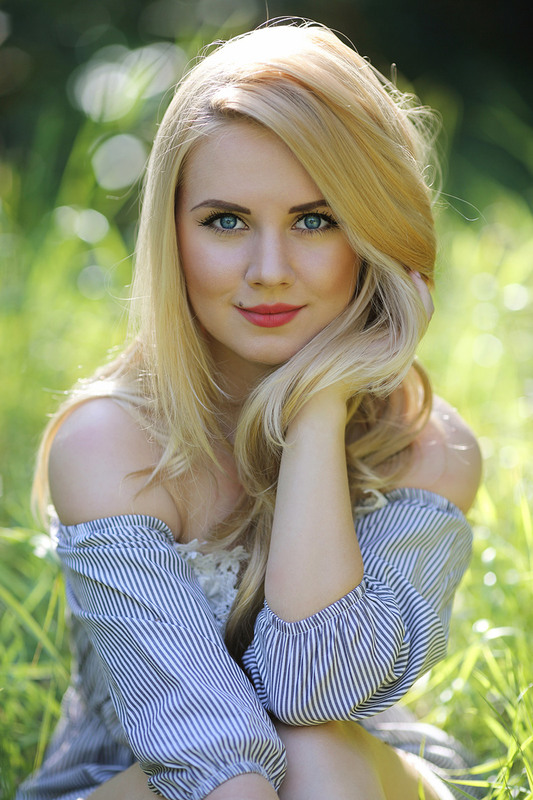 Beautiful blonde woman