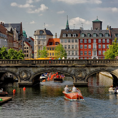 На каналах Копенгагена... Мраморный мост.