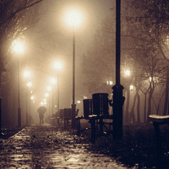 Ночь, улица, фонарь... не, не, не - Утро, бульвар, туман.