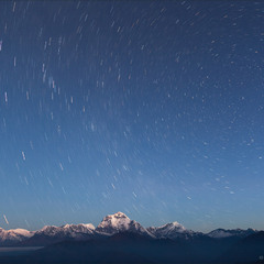И снова горы и звезды ... :) | Dhaulagiri (8,167 m)