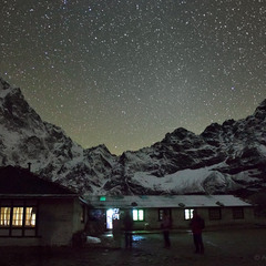 Ночь в Dzonglha (4,830 m)
