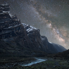 Млечный путь над Гималаями