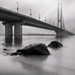 the bridge in a fog