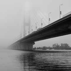 the bridge in a fog