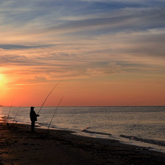 Morning sea fishing