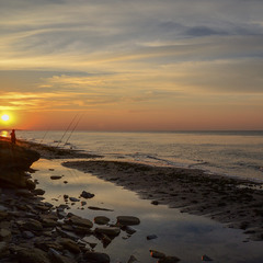 Рыбалка на восходе солнца