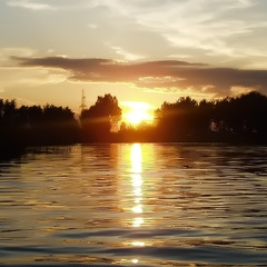 Закат на Гостомельском озере