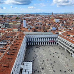 Вид на площадь Сан-Марко с колокольни. Венеция.