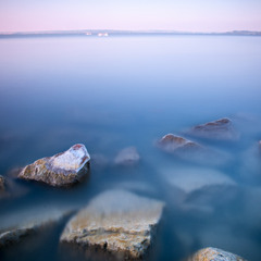 камни озера Балатон...утро