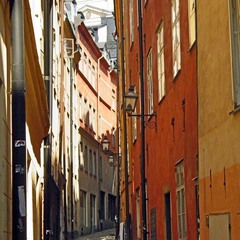 узкие улочки Стокгольма