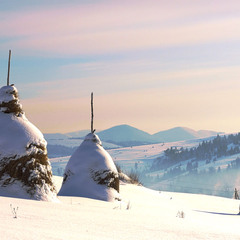 Зима в Закарпатье