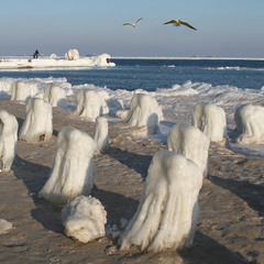 Зимние статуи