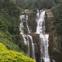 Водопад В горах Шри Ланки