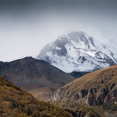 Вид на гору Казбек