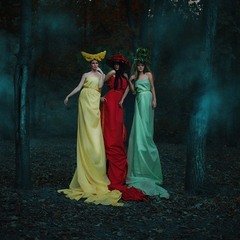 three forest nymphs