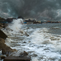 Зимний шторм в Крыму
