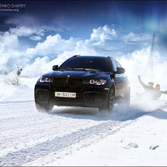 BMW X6M - С первым днем зимы!