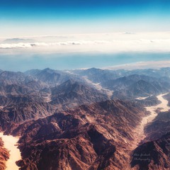 Somewhere in the sky over the Sinai Peninsula