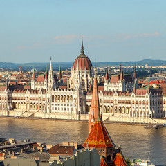 Угорський парламент, Будапешт (панорама)