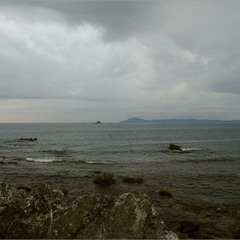 Вид с Черных скал на акваторию бухты Анна