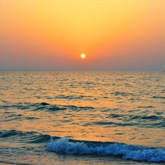 Закат над Персидским заливом.