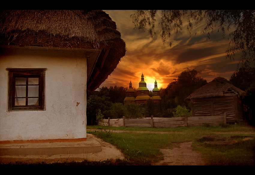 Ночные хаты. Украинская хата Мазанка 17 века. Украинский пейзаж. Украинская хата пейзаж. Украинские хаты ночью.