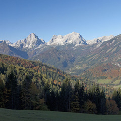 Вид на Totes Gebirge в Верхней Австрии