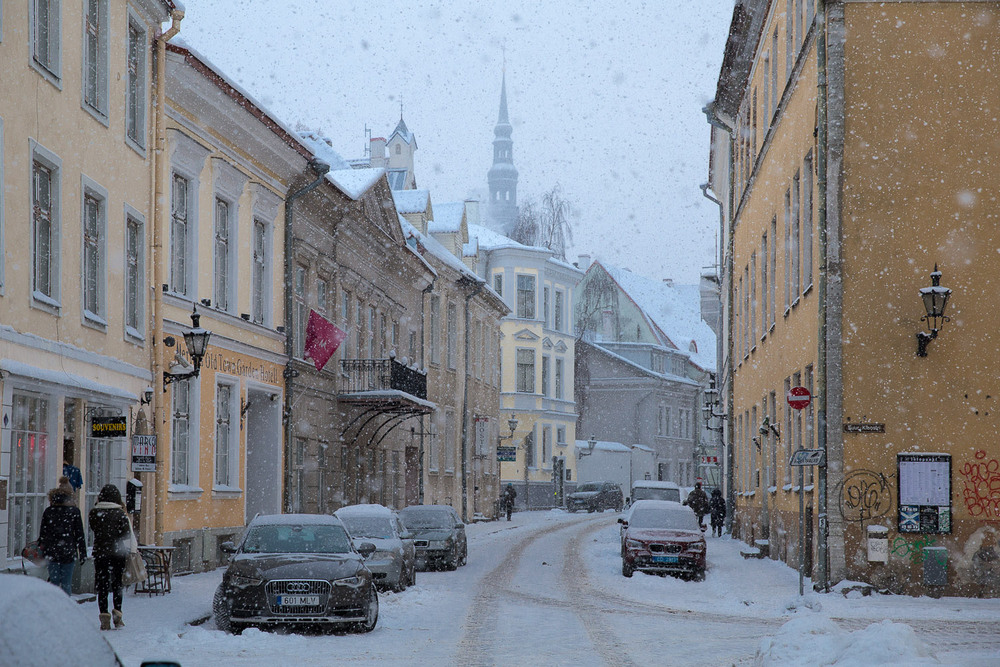 Таллин зимний старый город