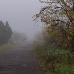 The autumn mist...