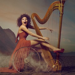 crazy harpist