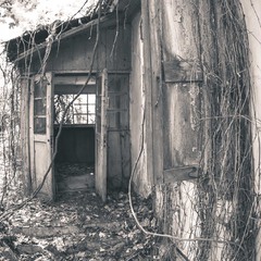 Вход в заброшенный дом.г.Чернобыль