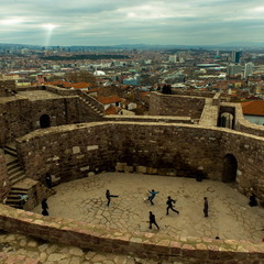 Футбол в  стенах древней крепости