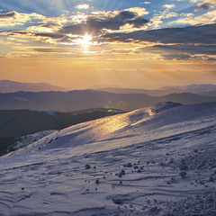 Коли проміннячко рябе над млосним імлистим серпанком надвечірняцьким настає, люде чомусь радіють...