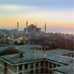 Зимний рассвет в Стамбуле