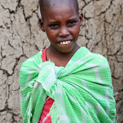 Девочка из племени Масаи. Кения.