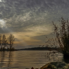 Зимовий вечір на річці Інгулець