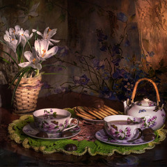 Зелёный чай весны с цветочным ароматом