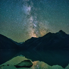 Кучерлинское озеро, ночь.