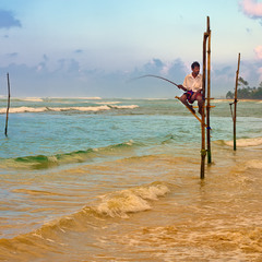 Шри-Ланкийский рыбак