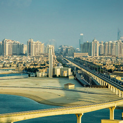 Монорельс на Пальму в Дубае