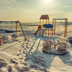 Зимний пляж