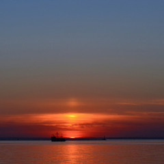 Закат  на Азовском море