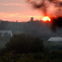 Закат над селом