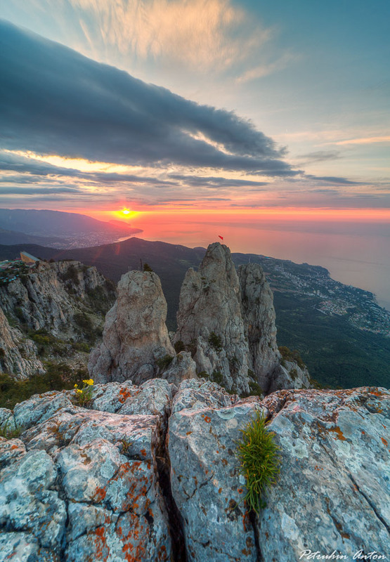 Крымские горы ай Петри солнце